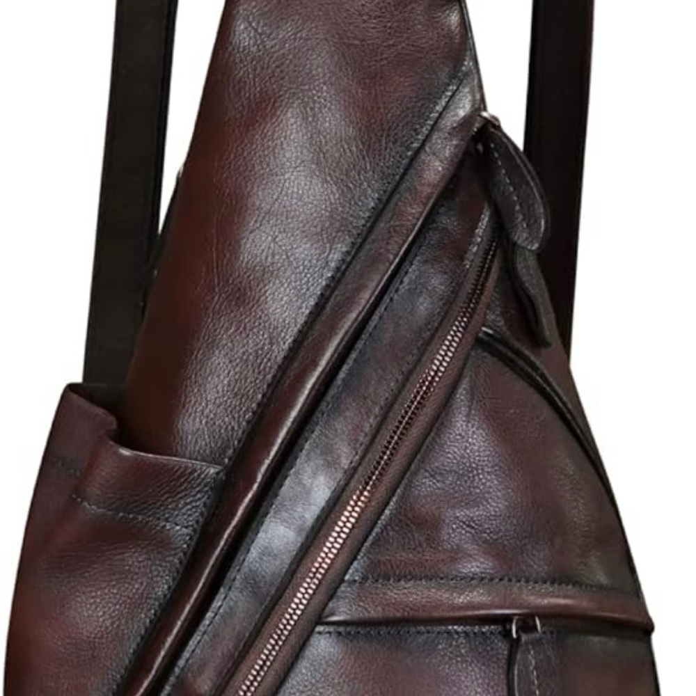 Genuine Leather Sling Bag - Picture 2 of 6